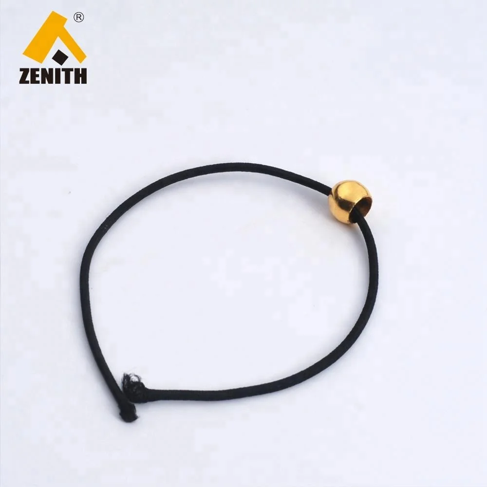 Custom Golden Plated String Cord End Stopper for Clothing KE10012