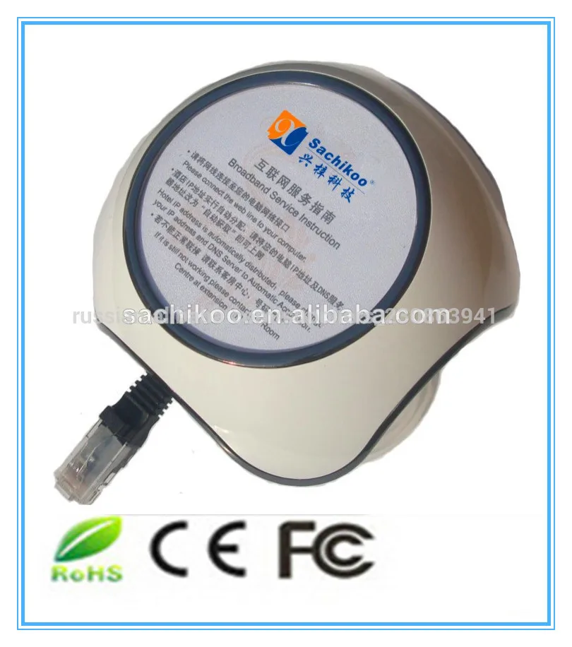 Sn-2085 White Hotel Room Retractable Cable Holder