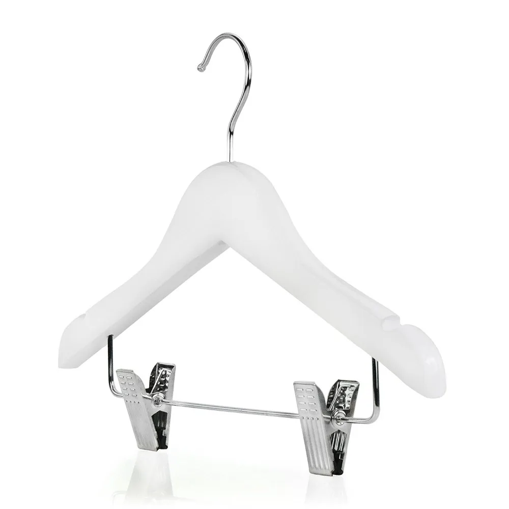 White baby hanger wood Coat Hangers skirt hangers