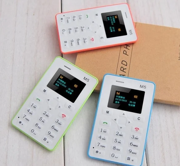 
TXark M5 Card Mobile Phone 4.5mm Ultra Thin Pocket Mini Phone Qual Band Low Radiation AEKU M5 Card Cell phone 
