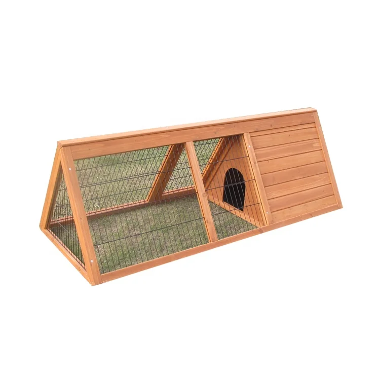 HOT! Triangle Wooden Rabbit hutch,Solid Wood