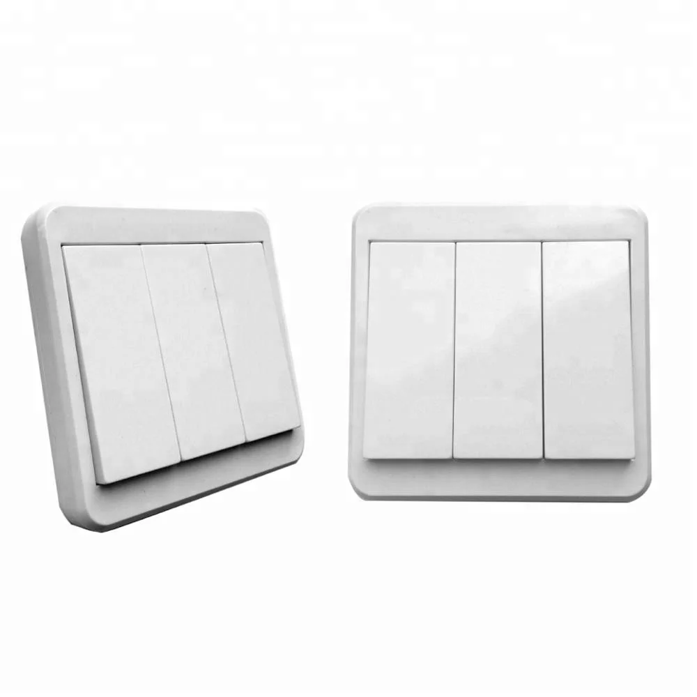 Wireless wall remote control switch panel type 86 free stickers fire smart home lighting door control