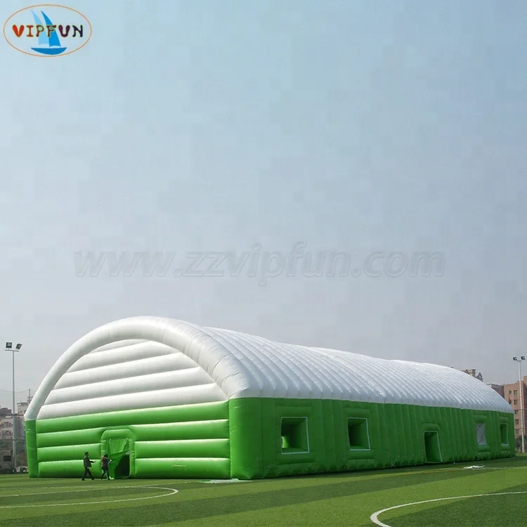 Large Green White event party used inflatable sport tennis tent for sale