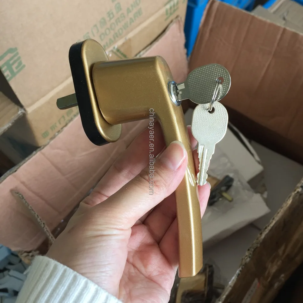 YE-UPH-01 UPVC profile window handle with security lock