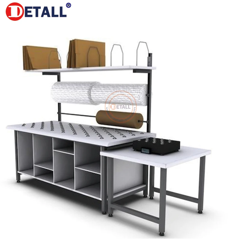 industrial customized packing table/workshop station workbench with ESD powder coating