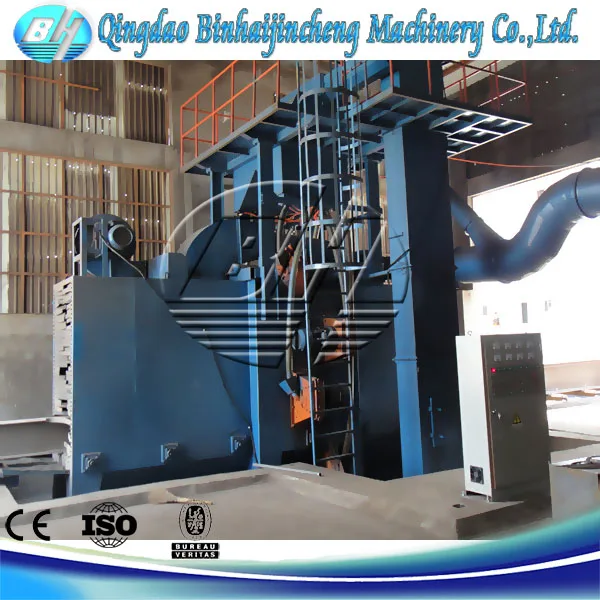 through type shot blasting machine
