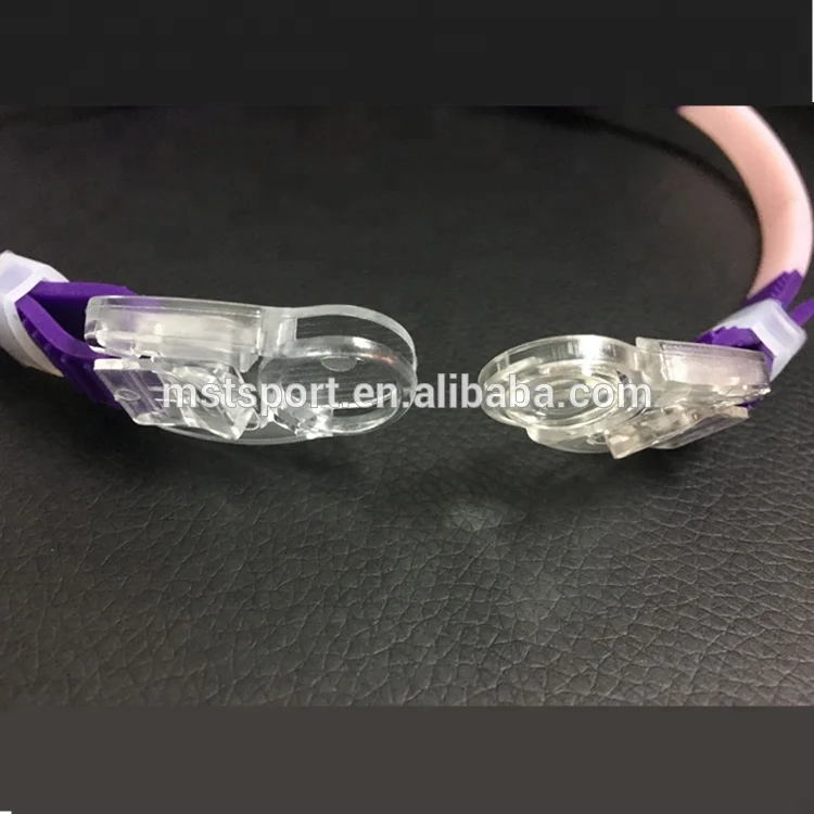 2018 PC lenes100% UV protection best anti-fog adjust swim goggle with silicone straps