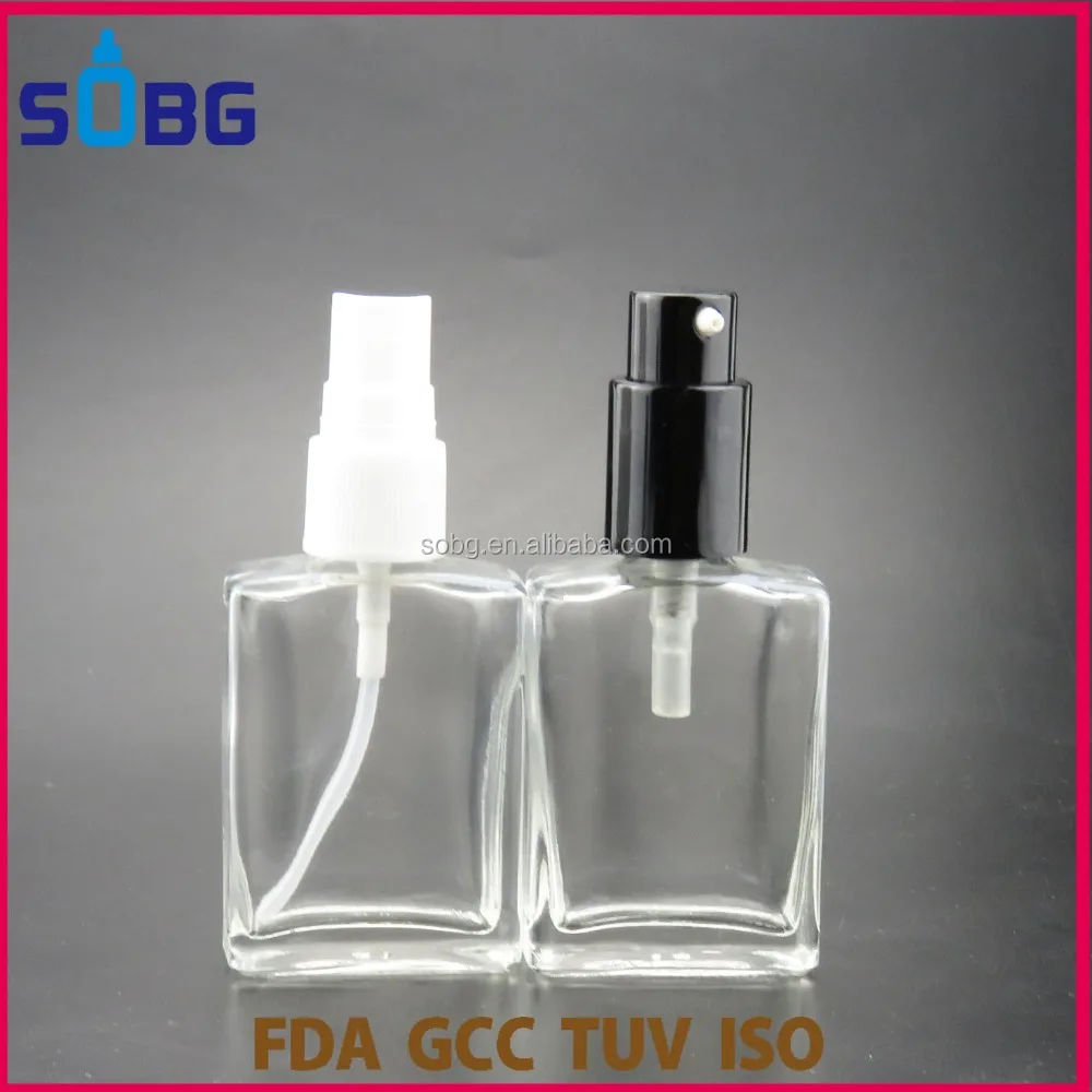 
Wholesale 30ml rectangular glass bottle with box 50ml perfume glass bottle 