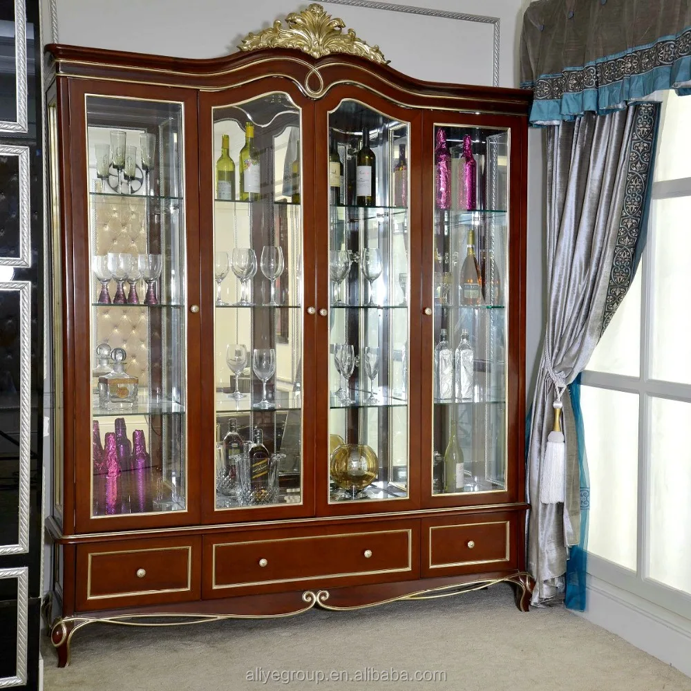 luxury home bar furniture of antique wood wine cabinet
