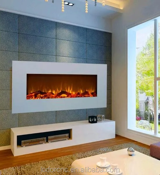 wholesale wall mounted electric fireplace with white color or black color