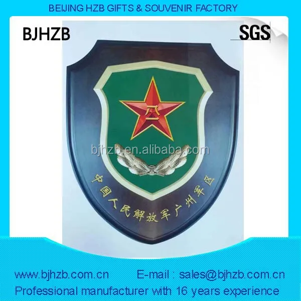 
Custom wall plaques Good sale Wooden award with metal star awards trophy 