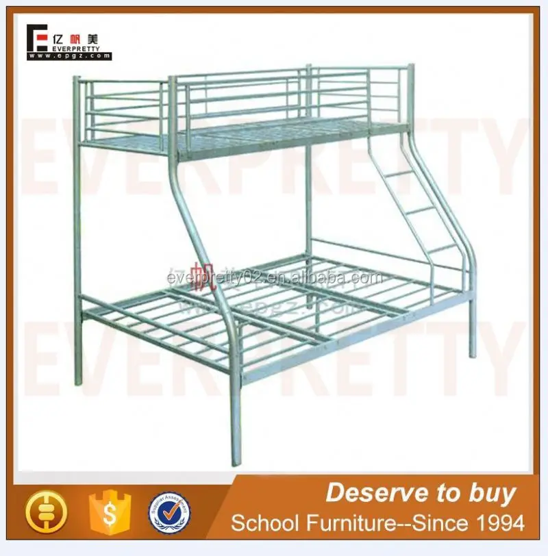 Durable Adult Children Bed Furniture Wrought Iron Cheap Price School Military Used Metal Bunk Bed