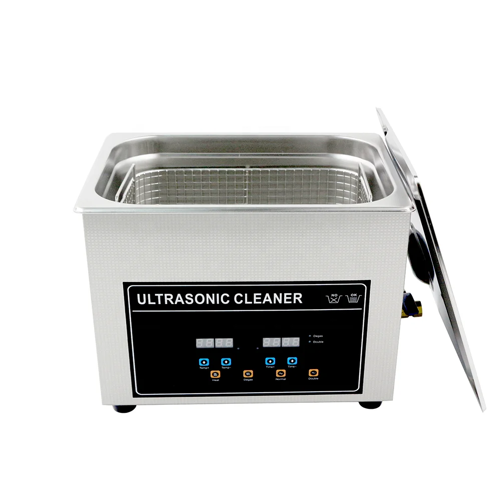 New powerful ultrasonic cleaner 10L Ultrasonic  power 360W Digital degas function semiwave /full wave switchable