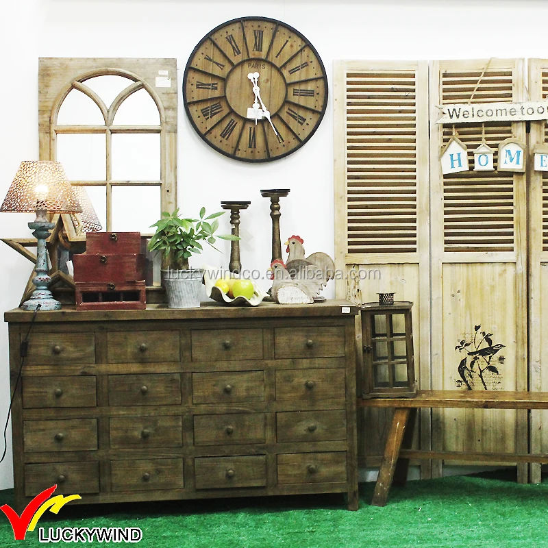 Французская деревенская Ретро деревянная винтажная мебель оптом