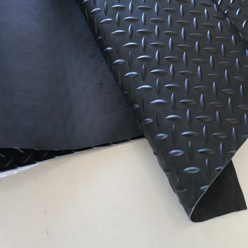 environmental rubber flooring round button color rubber flooring  with sealed plastic film packed