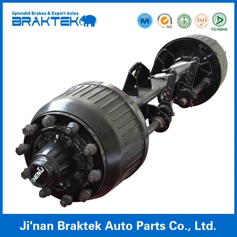 Heavy Duty Semi Trailer Spares Parts China Supplier 12T American Type Truck Trailer Axel