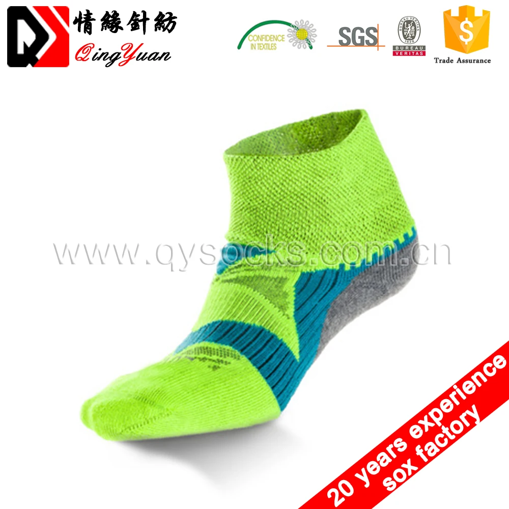 Ankle Style Combed Cotton Nylon Sport Socks Custom Cushion Bottom Men Cotton Colored Ankle Socks