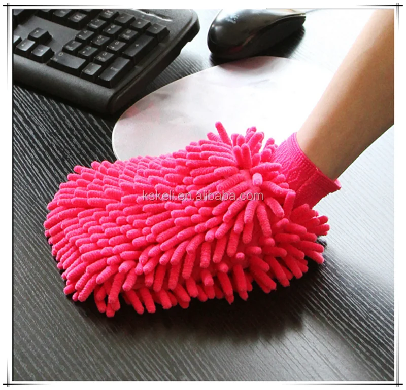 Microfiber Car Wash Washing Cleaning Glove Clean Care Mitt Auto Cloth Vehicle