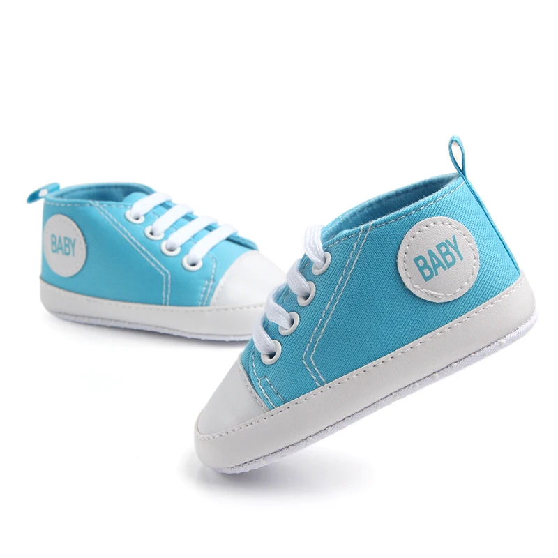 Cheap 1 dollor classic canvas unisex infant baby toddler shoes prewalker shoes in bulk