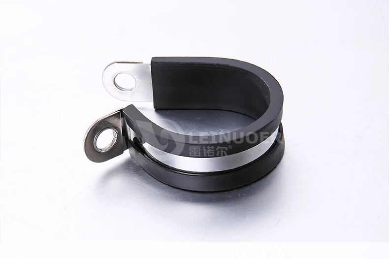 Stainless Steel Pipe Clips plastic EPDM rubber lined hose clamp