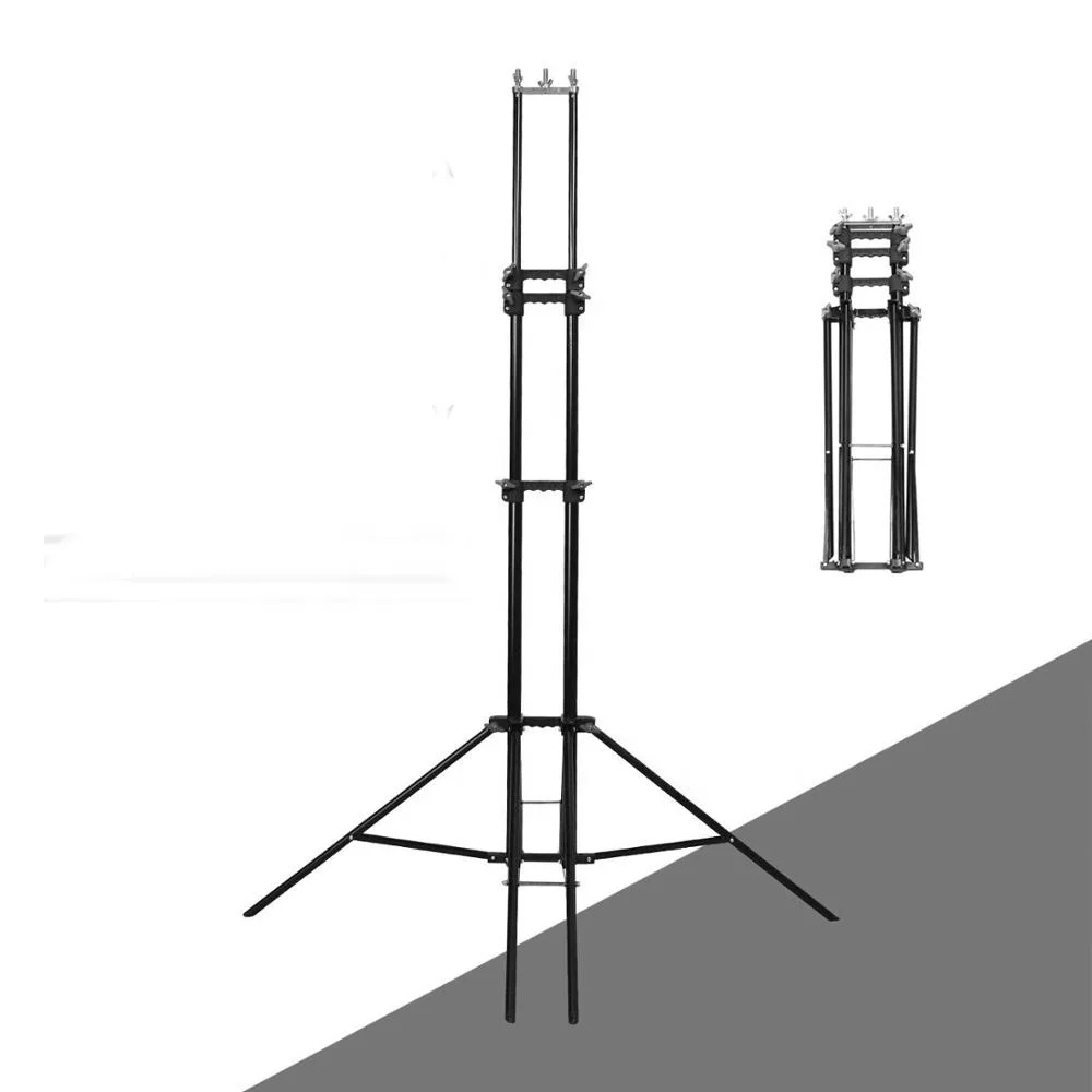 3 in 1 Multi Backdrop Stand Triple Crossbar Backdrop Stand Photo Video Studio Heavy Duty Adjustable Muslin Background Support