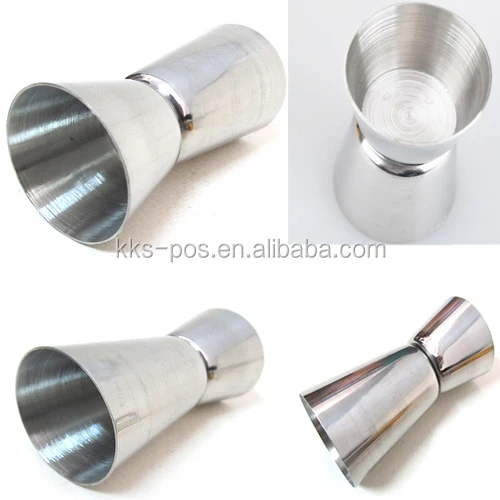 ERISTOFF MARTINI Bombay Sapphire Grey Goose 2cl/4cl Stainless Steel Whisky Measuring Double Jigger