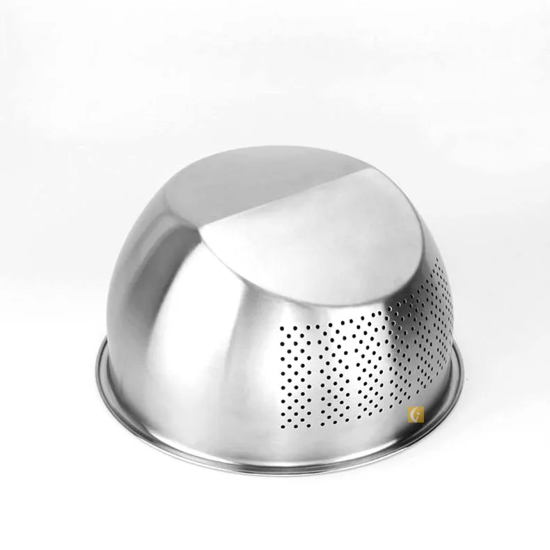 
304 Stainless steel Rice sieve Household kitchen supplies Rice pan Drainage basket 