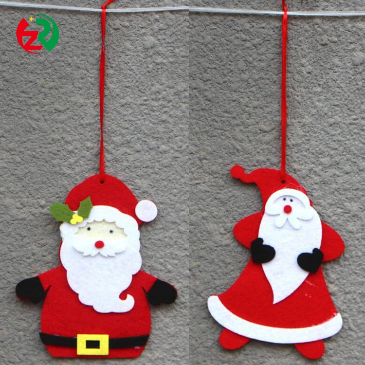 
2019 New Arrival Christmas Wall Decorations Handmade Wool Felt Craft Shapes 