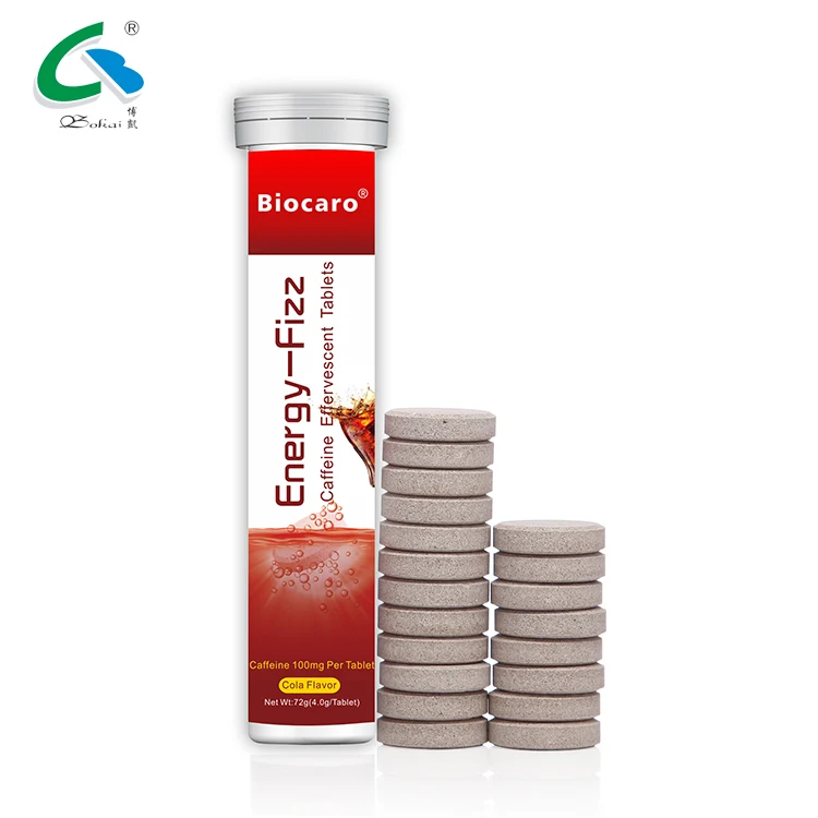 Hot Sell Cola Flavor Caffeine Energy Drink Effervescent Tablets