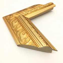 Large Polystyrene Materials Decorative  Wooden Picture Frame Moulding For Oil Painting