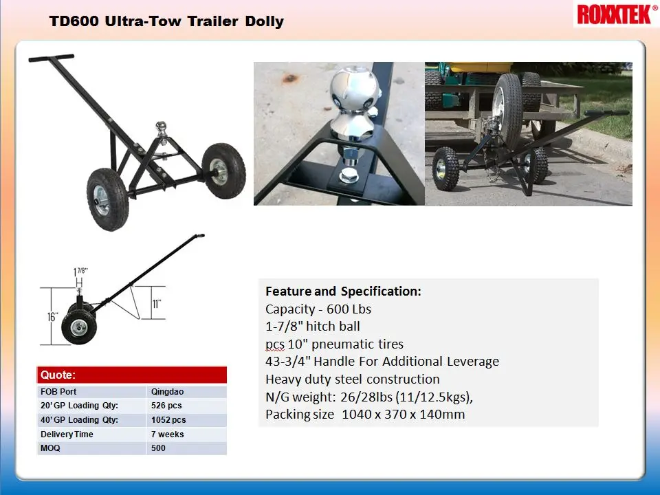 TD600 trailer dolly