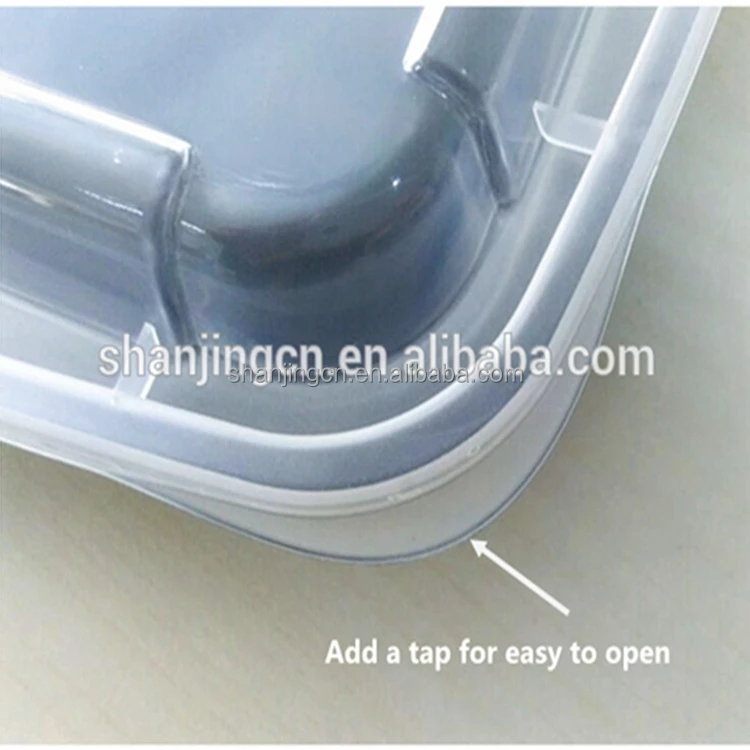 pp leakproof take away microwave custom convenient school tiffin kids plastic 3 compartment food container