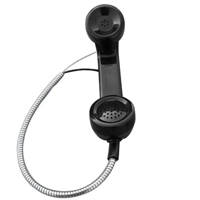 
Industrial Telephone Handset Armoured Cord Round Telephone Handset 