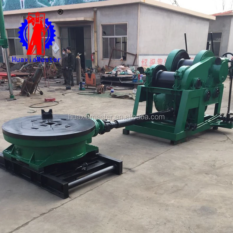 SPJ-1000 water well drilling rig adopts mechanical transmission and rotary table driving drilling tool to achieve footage