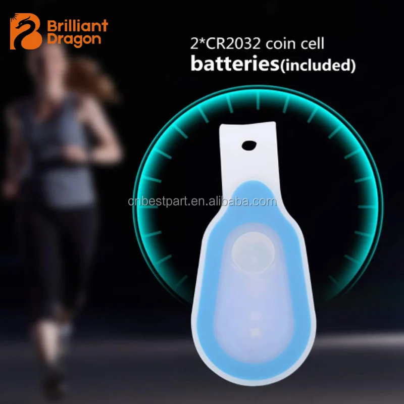 Hot LED Safety Mini Night Running Light Button Silicone Clip Warning Caution Lamp Led Safety Warning Beacon Lamp Night Flare