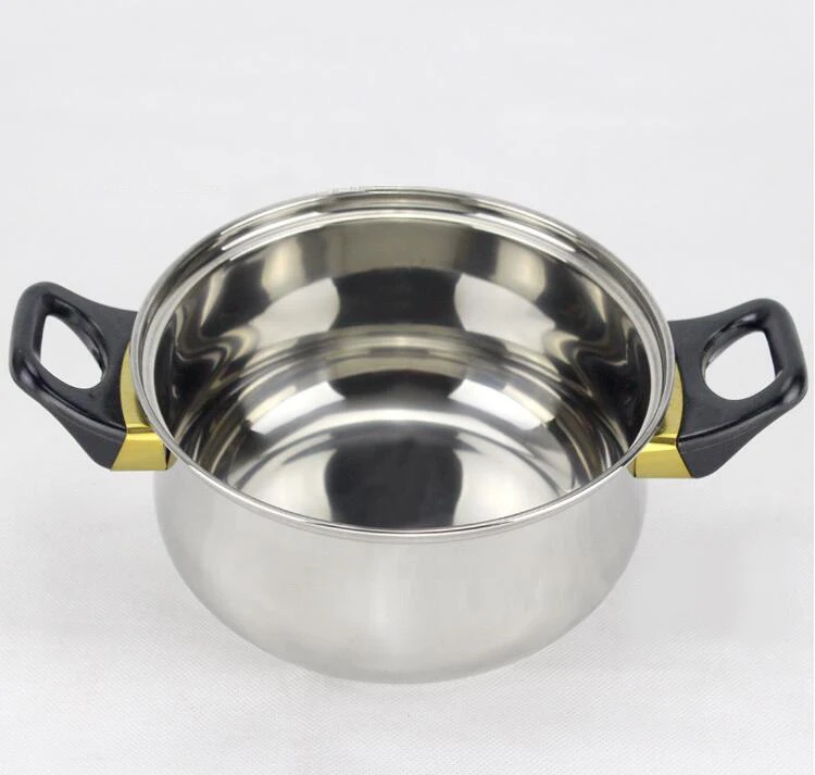 wholesale 12pcs stainless steel kitchen cooking pot cookware sets
