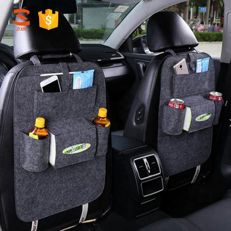 Hot Sell Auto Seat Back Felt Hanging Storage Bag Car Back Seat Organizer For Children