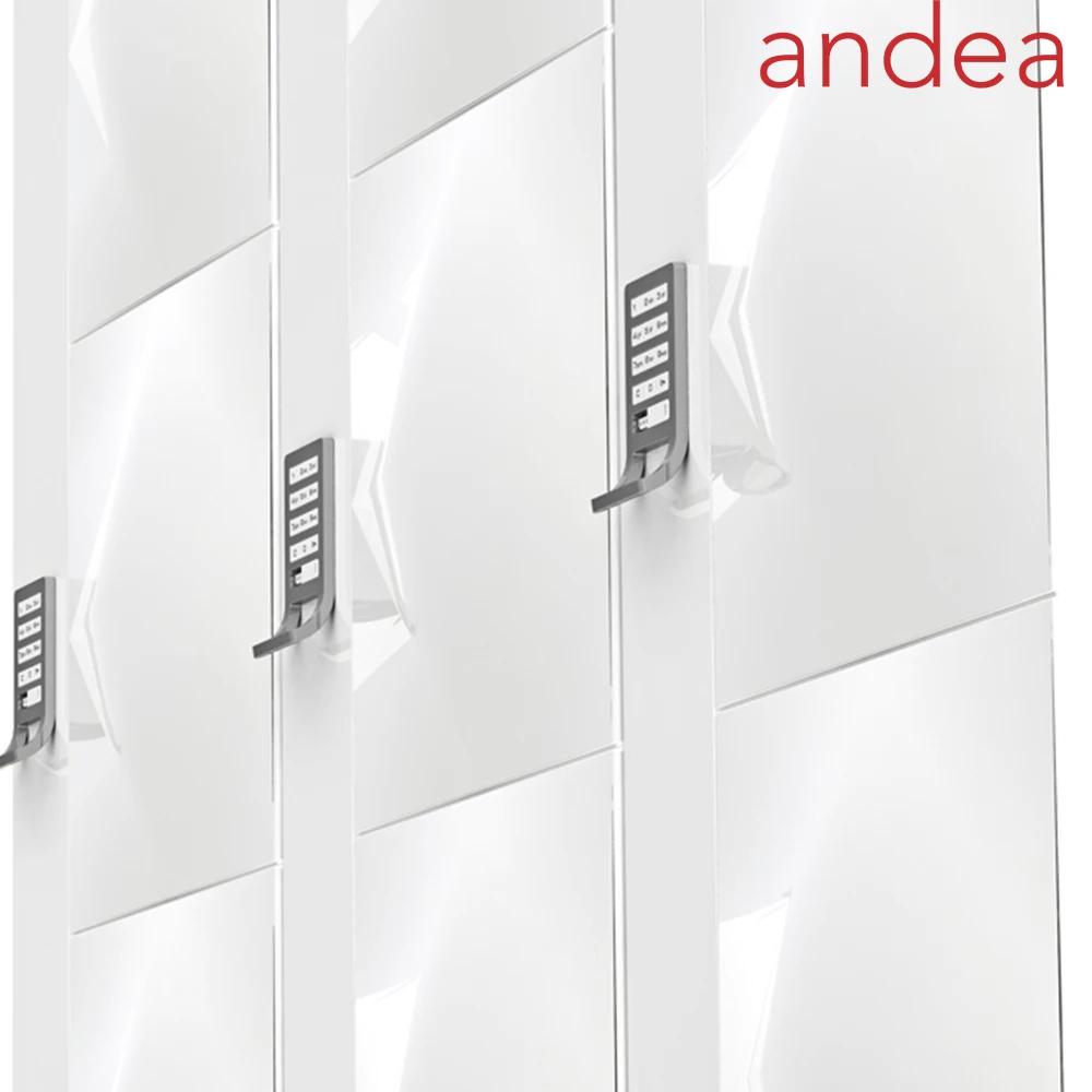 Andea brand triple tiers waterproof metal clothes cabinet cupboard with RFID lock