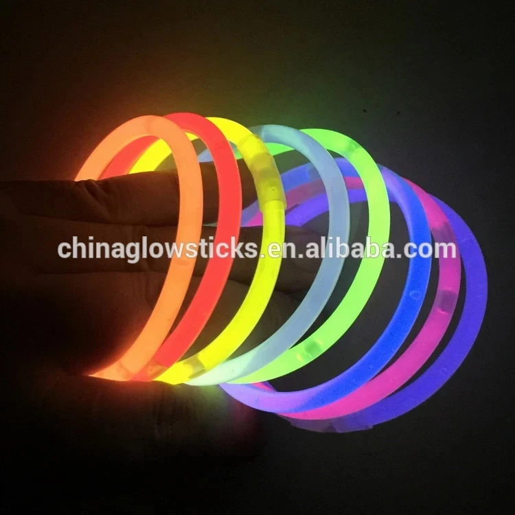 super bright 8 inch glow stick for glow bracelet 100 pack