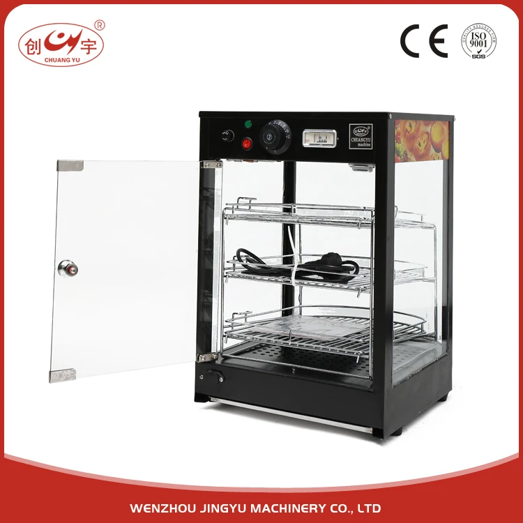 Chuangyu Alibaba Новый Продукт Прибытия Стекло Потепления Шкаф Кондитерские Витрины Для Закуски Сладости
