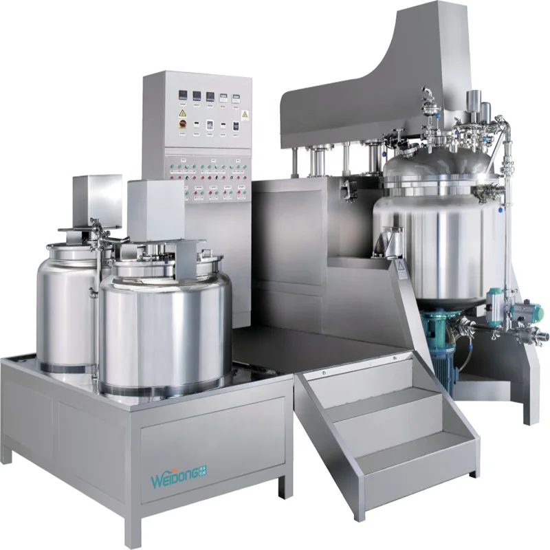 Weidong  cosmetic Cream Making Machine with Mixer Homogenizer