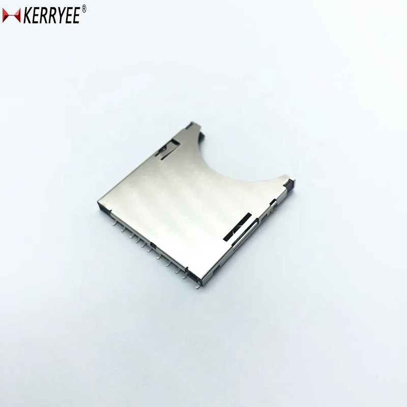
Push/push H2.8mm SMD with CD pin SD card connector 