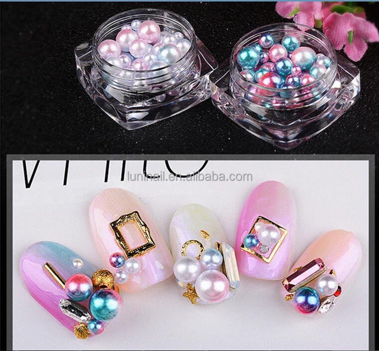 3D mermaid pearl for nail art nail art decoration mermaid pearl