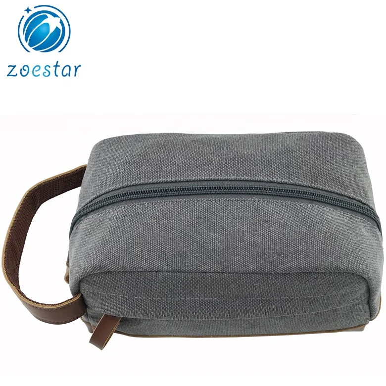 Men Quality Wallet wrist Casual Purse Big Casual Male Envelope Canvas Key Bag Clutch Grey