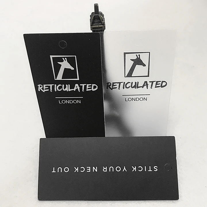 Пользовательские печатные логотипы ПВХ прозрачные пластиковые бирки для одежды сумок