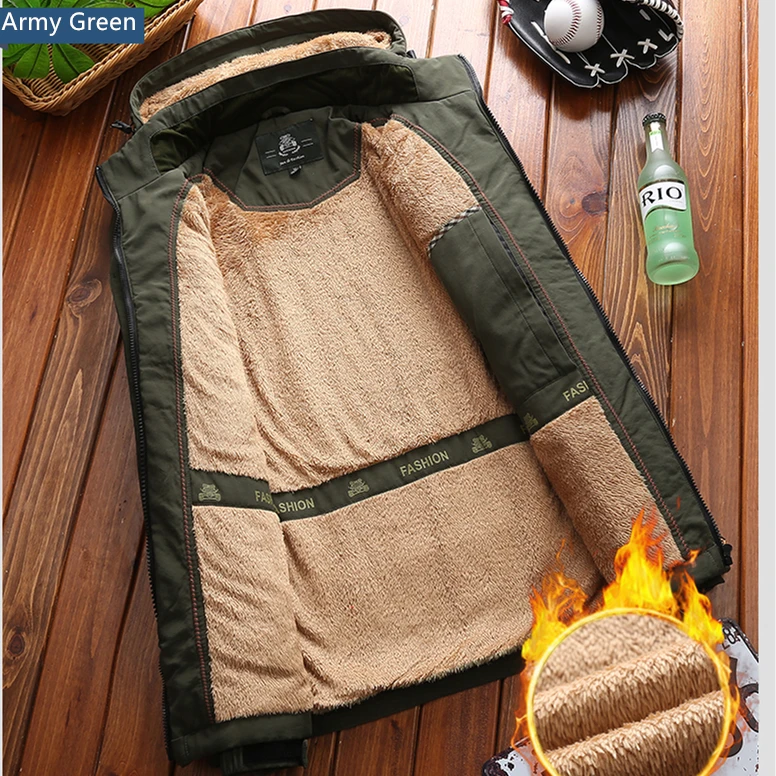 Army Green Winter Fashion Keep Warm Winter Jacket For Men