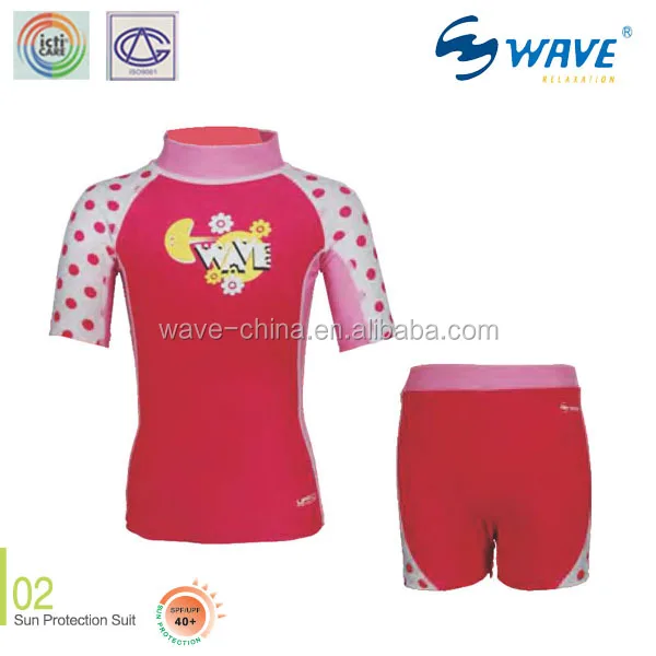 Wholesale Small Athletic Clothing Kids Surfing Rashguard