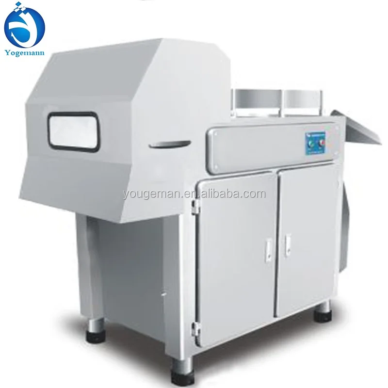 Electric Poultry Chicken Pig Cow Meat Cube Cutting Goat Beef Fish Chopper Duck Breast Cutter Frozen Meat Dice Machine