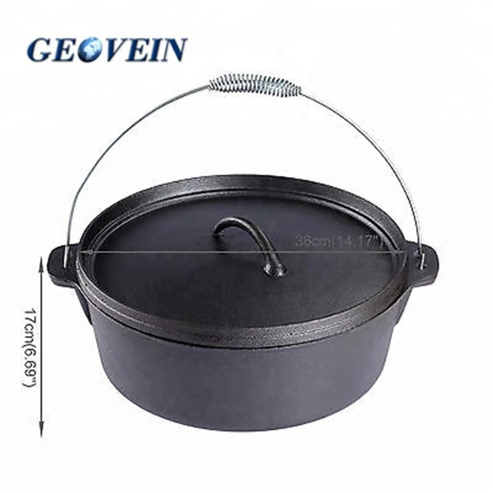 Hot sales Camping Cast iron Dutch oven & Tripod for Bivouac