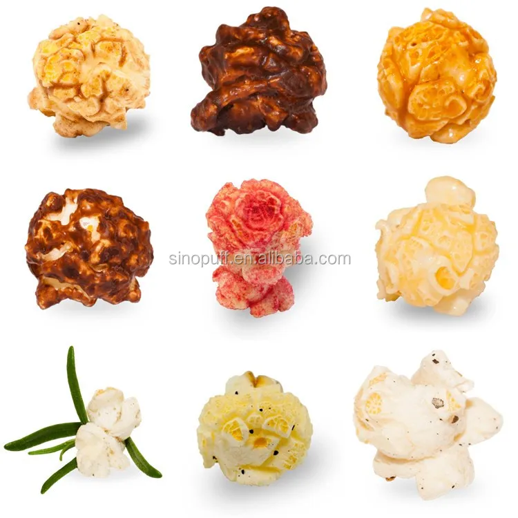 Industrial Savory Cheese Flavored Popcorn Popper Production Line